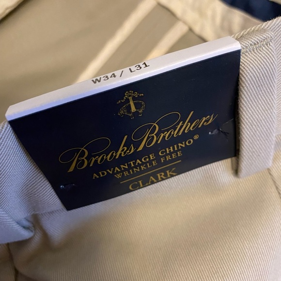 NEW Men’s Brooks Brothers Khakis - Advantage Chino Clark - Picture 9 of 12